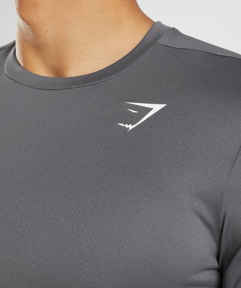 Koszulki Gymshark Arrival Męskie Szare | PL 491GKF